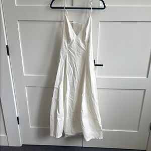 Free People White Spaghetti Strap Dress